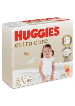 Подгузники детские Huggies Extra Care, размер 5 (11–25 кг), 28 шт